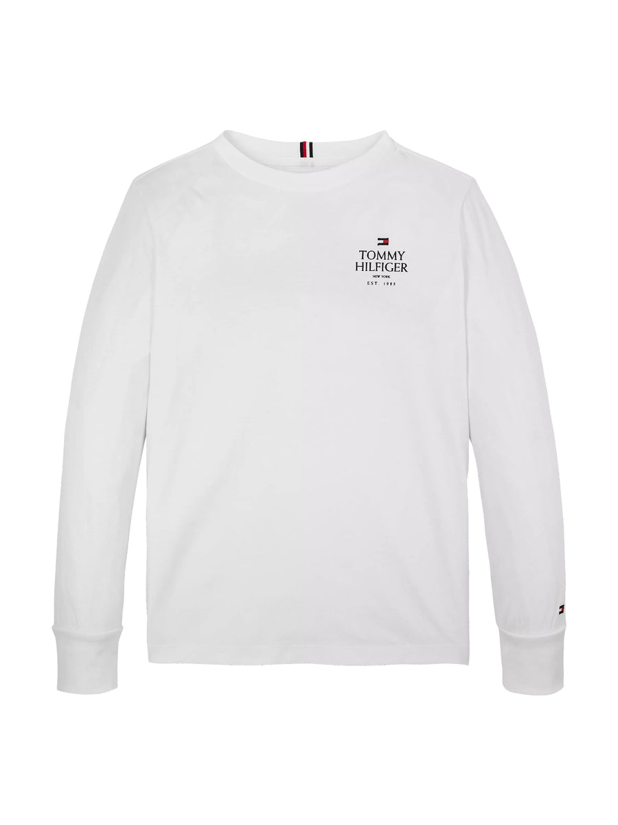 T-Shirt M. Comp. Branco para Menino - TOMMY HILFIGER