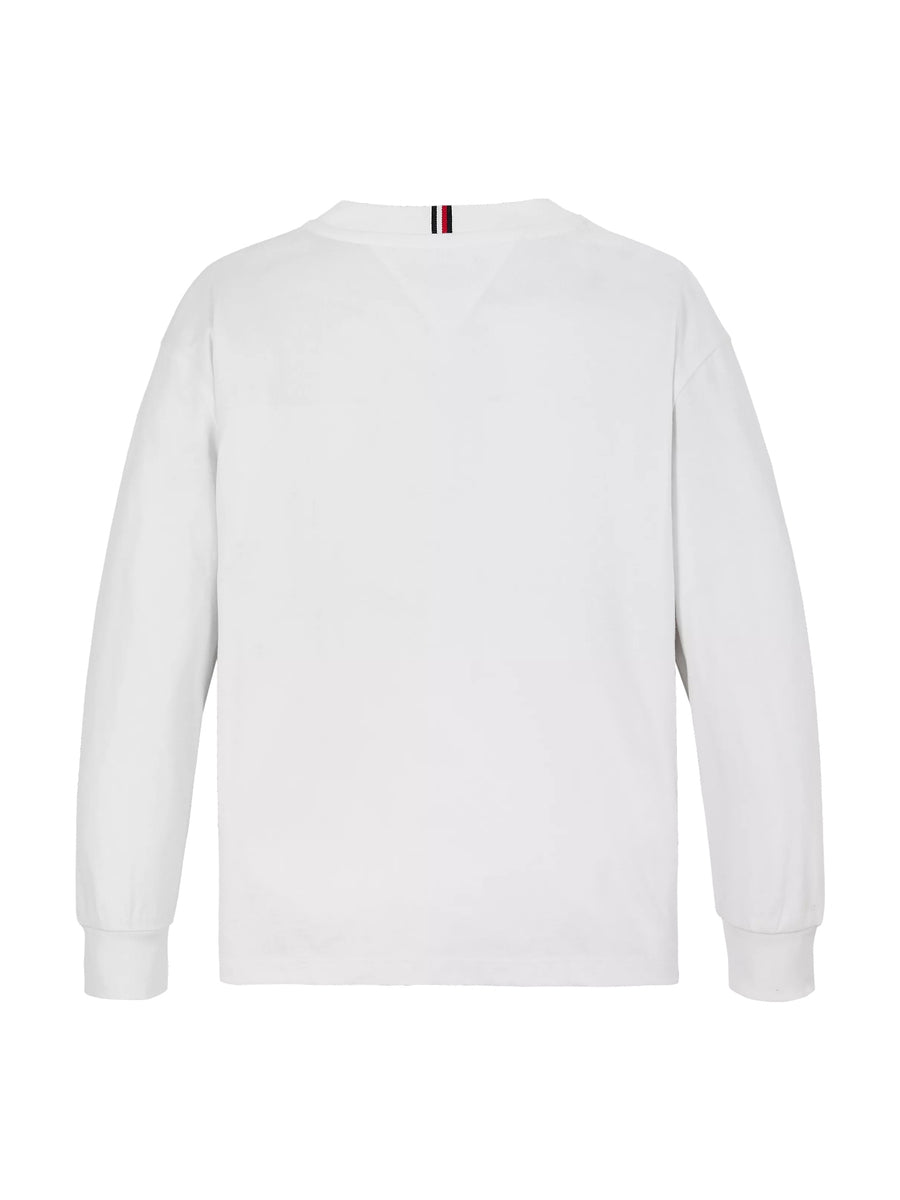 T-Shirt M. Comp. Branco para Menino - TOMMY HILFIGER