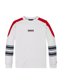 T-shirt M. Comp. Branco para Menino - TOMMY HILFIGER
