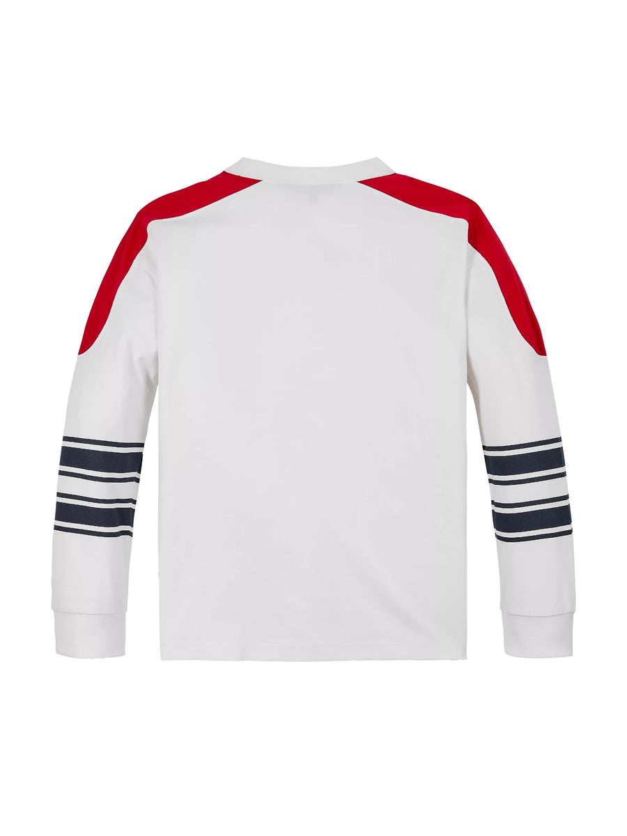 T-shirt M. Comp. Branco para Menino - TOMMY HILFIGER