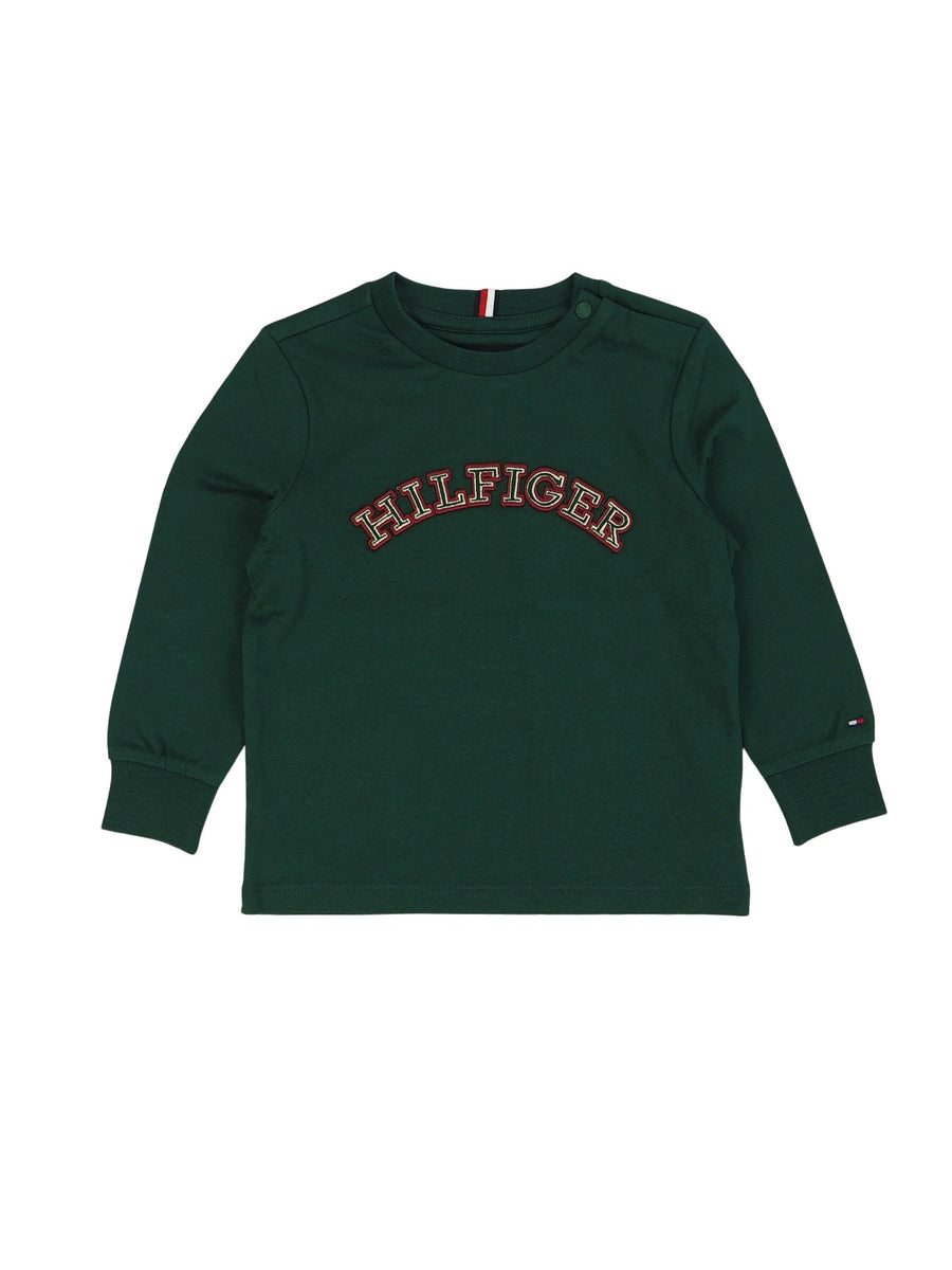 T-Shirt M. Comp. Verde Escuro para Bebé Menino - TOMMY HILFIGER