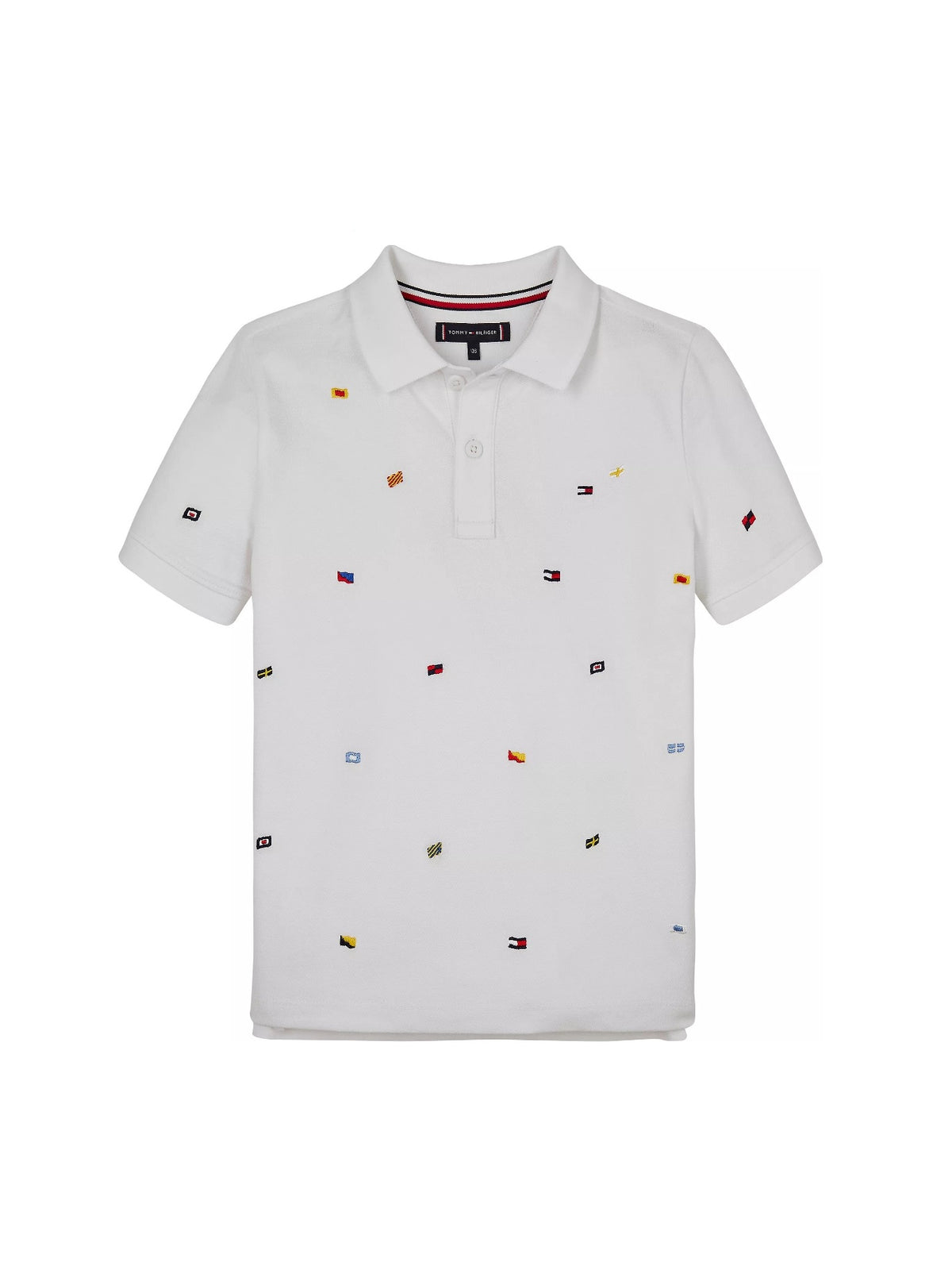 Polo Branco para Bebé Menino - TOMMY HILFIGER