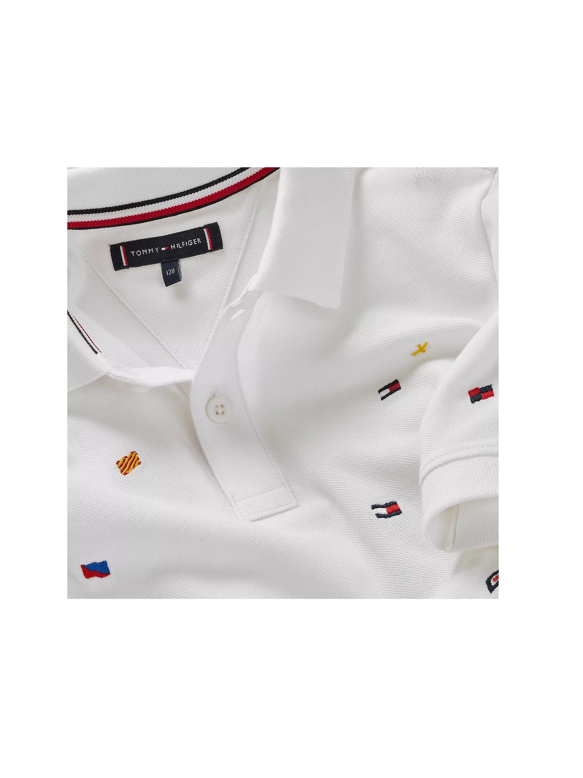 Polo Branco para Menino - TOMMY HILFIGER