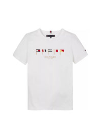 T-shirt Branco para Menino - TOMMY HILFIGER