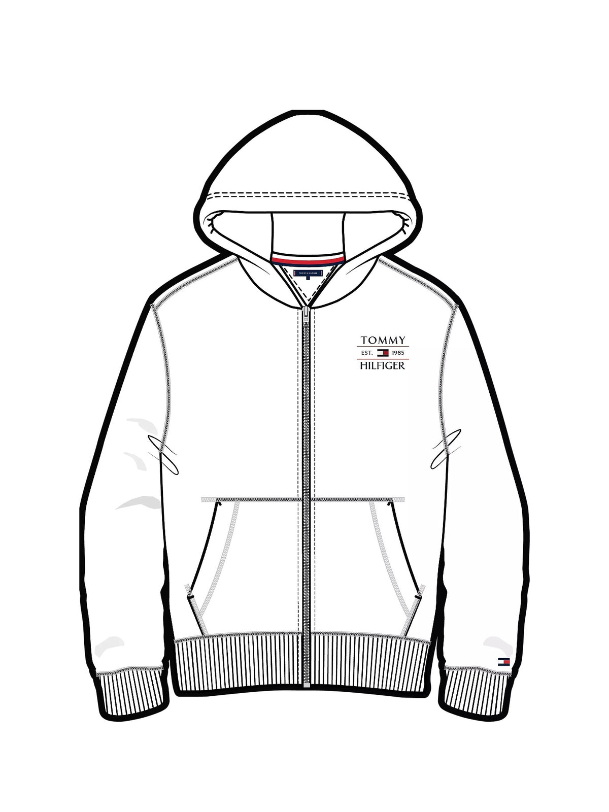 Casaco Branco para Bebé Menino - TOMMY HILFIGER