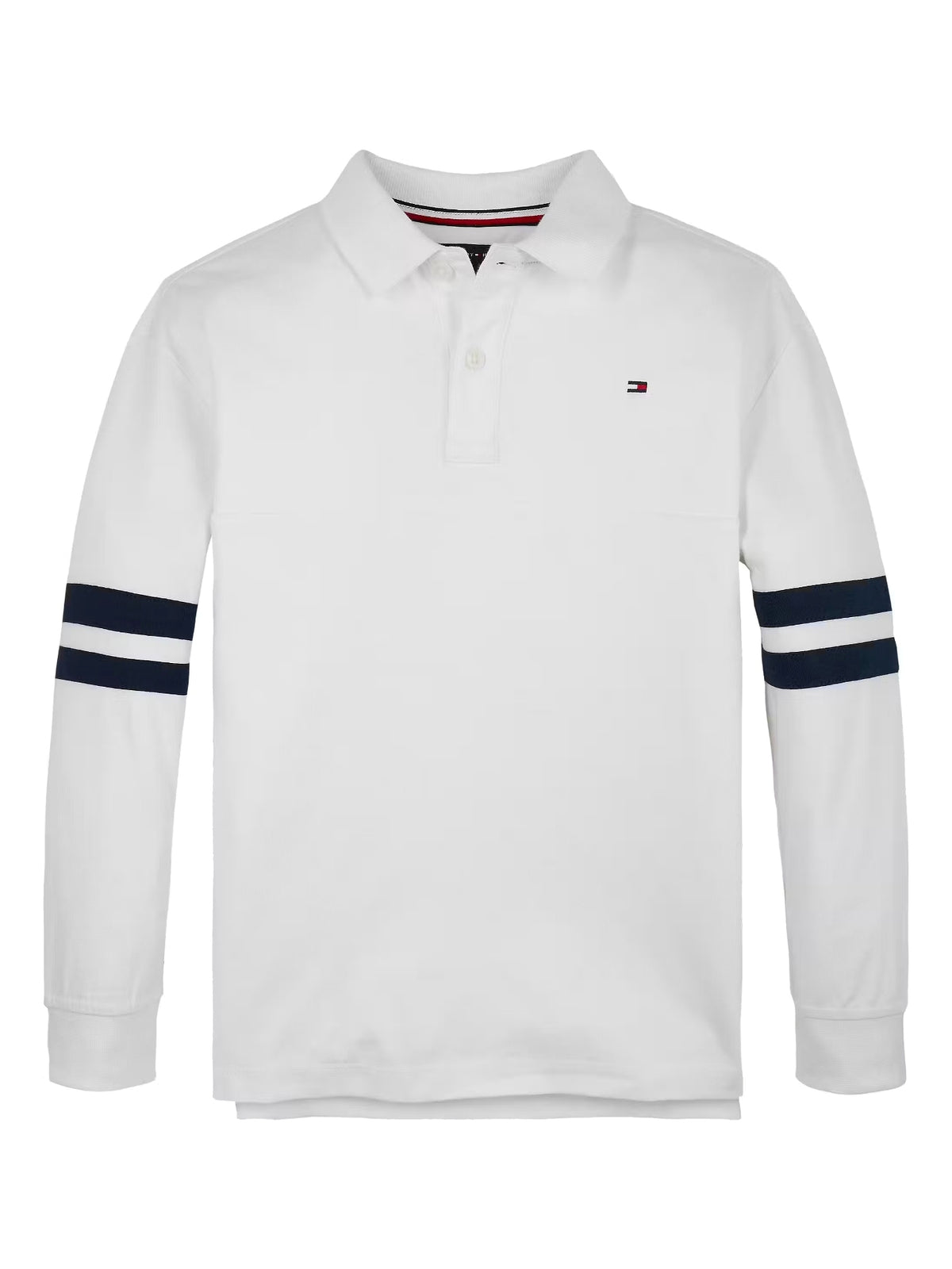Polo M. Comp. Branco para Bebé Menino - TOMMY HILFIGER