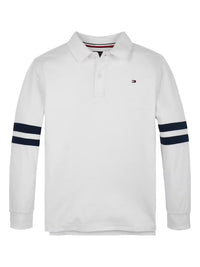 Polo M. Comp. Branco para Bebé Menino - TOMMY HILFIGER
