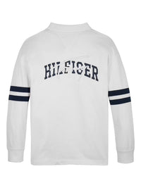 Polo M. Comp. Branco para Bebé Menino - TOMMY HILFIGER