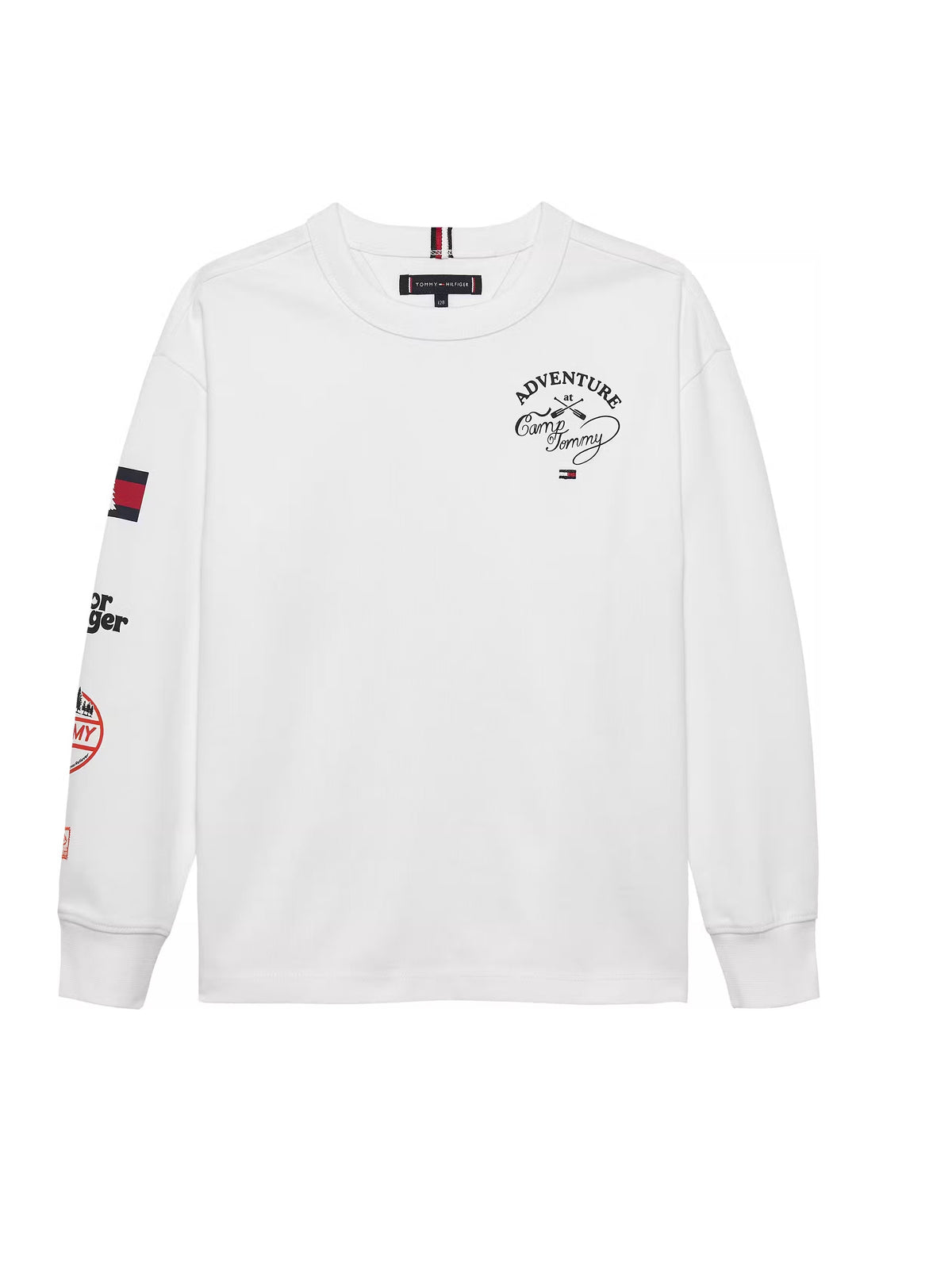 T-shirt M. Comp. Branco para Menino - TOMMY HILFIGER