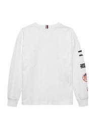 T-shirt M. Comp. Branco para Menino - TOMMY HILFIGER