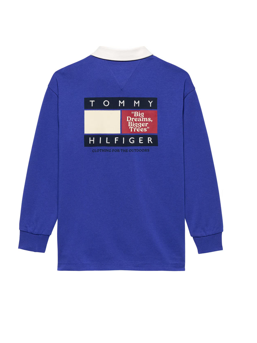 Polo Manga Comprida Azul para Menino - TOMMY HILFIGER