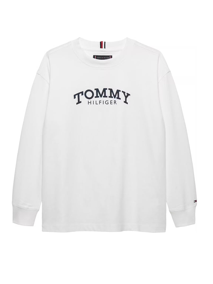 T-shirt Manga Comprida Branco para Menino - TOMMY HILFIGER