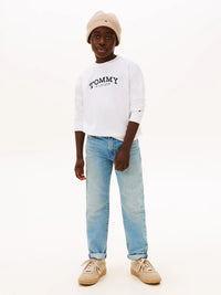 T-shirt Manga Comprida Branco para Menino - TOMMY HILFIGER
