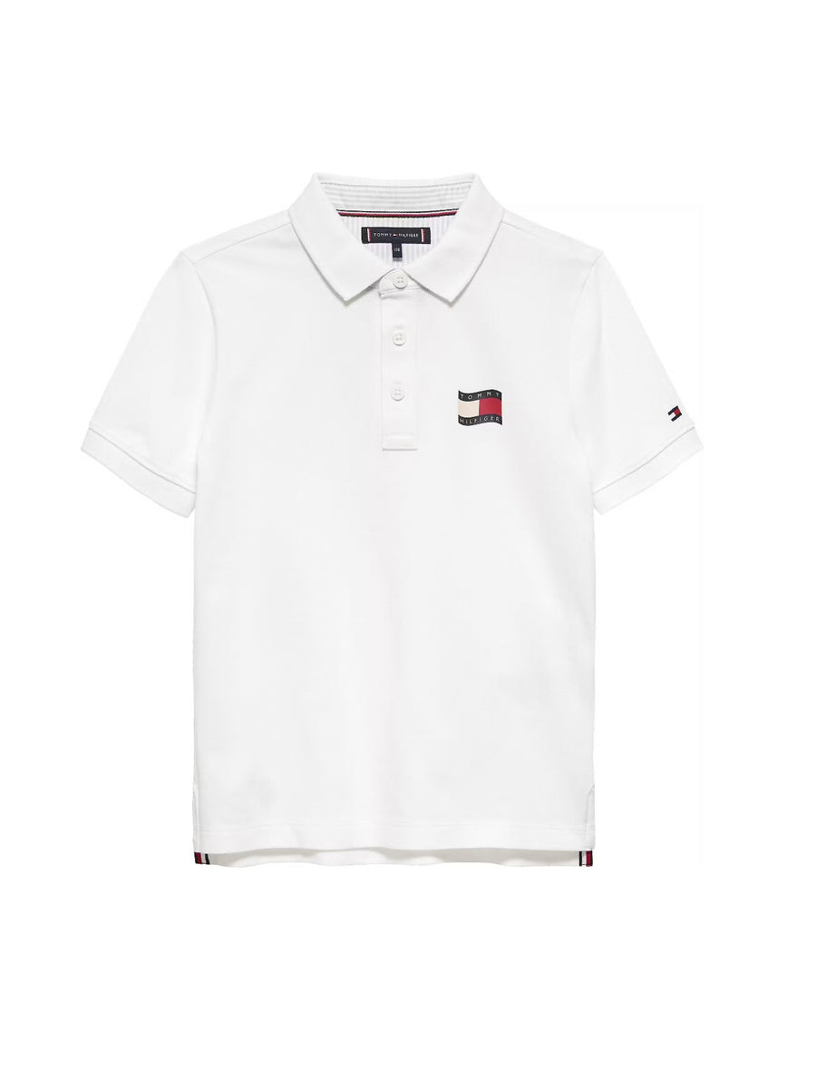Polo Branco para Menino - TOMMY HILFIGER
