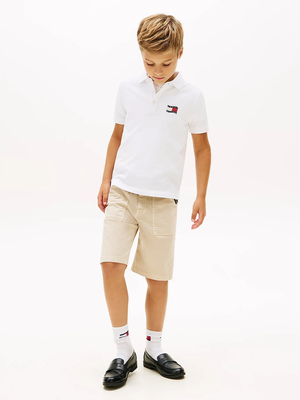 Polo Branco para Menino - TOMMY HILFIGER