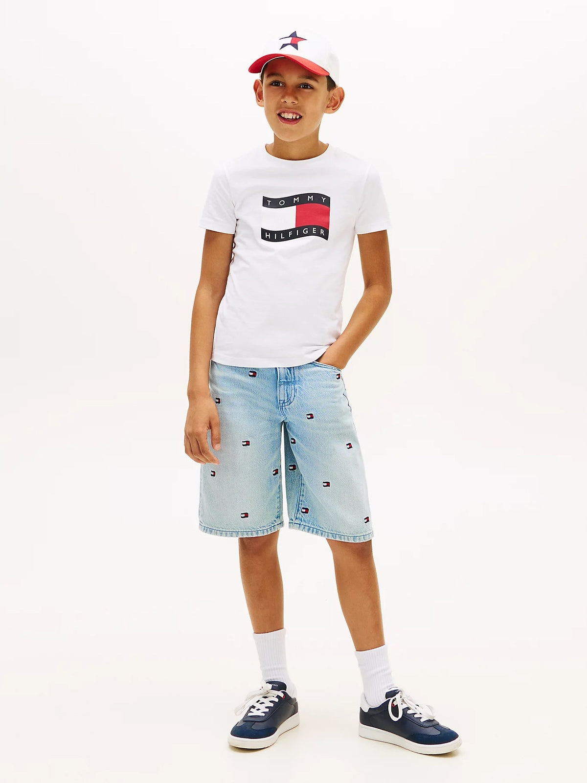 T-shirt Branco para Menino - TOMMY HILFIGER