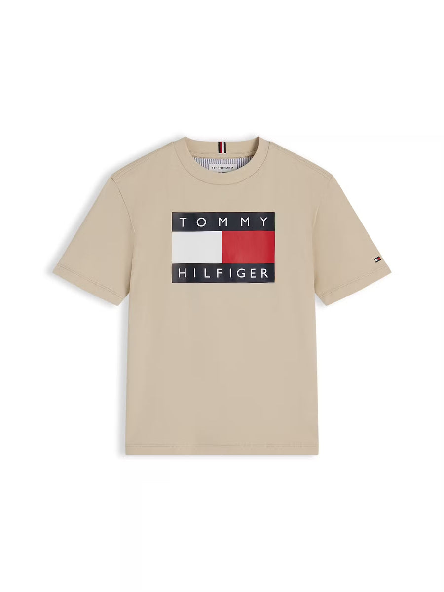 T-shirt Bege para Bebé Menino - TOMMY HILFIGER