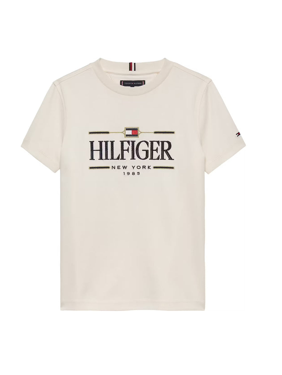 T-Shirt Creme / Pérola para Menino - TOMMY HILFIGER
