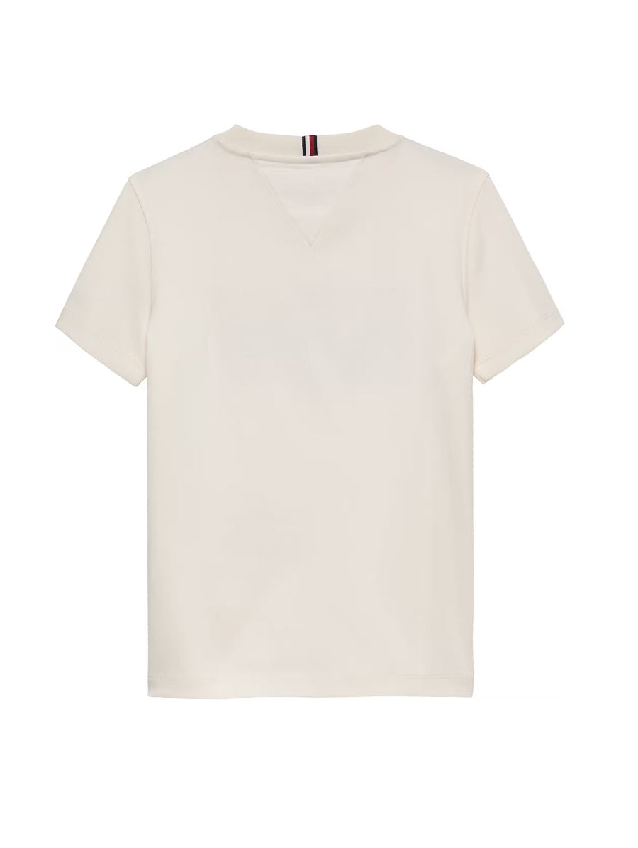T-Shirt Creme / Pérola para Menino - TOMMY HILFIGER