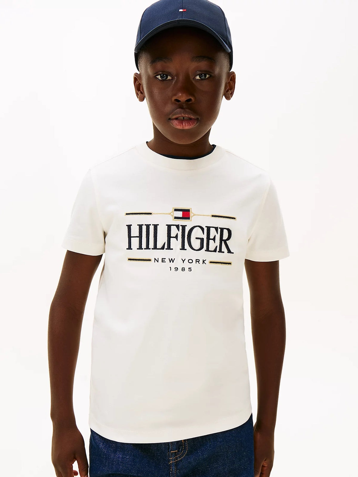 T-Shirt Creme / Pérola para Menino - TOMMY HILFIGER