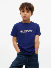 T-shirt Azul para Menino - TOMMY HILFIGER