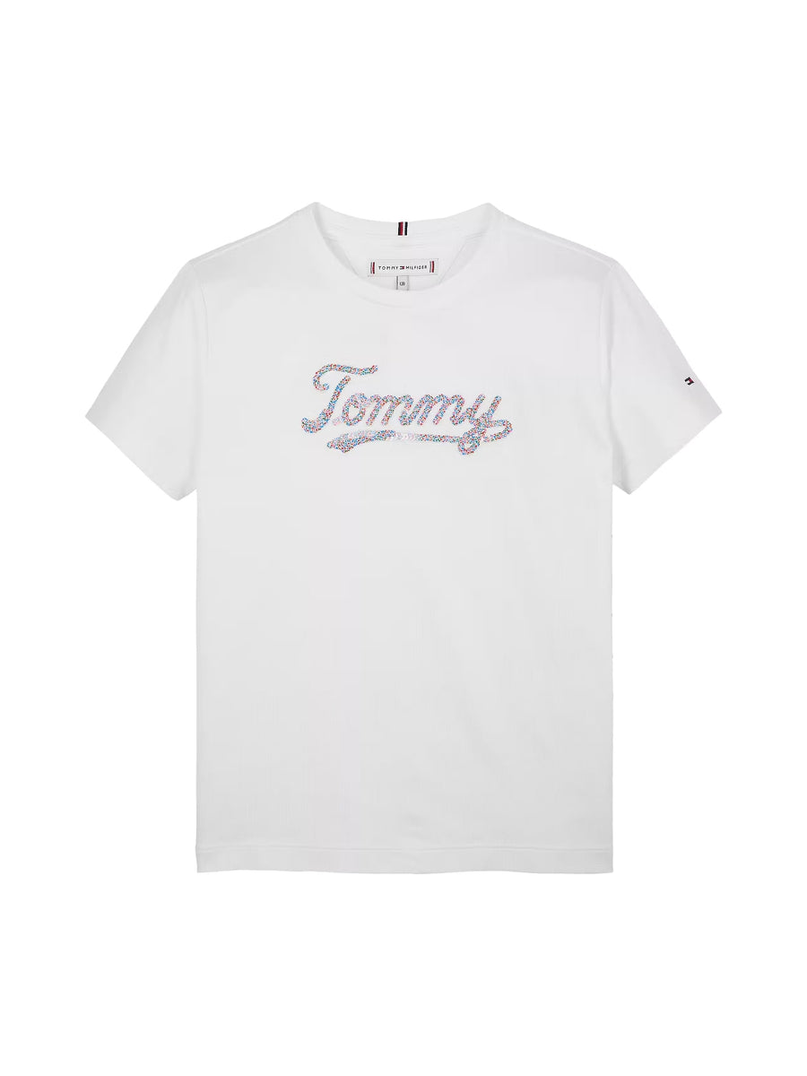 T-shirt Branco para Menina - TOMMY HILFIGER