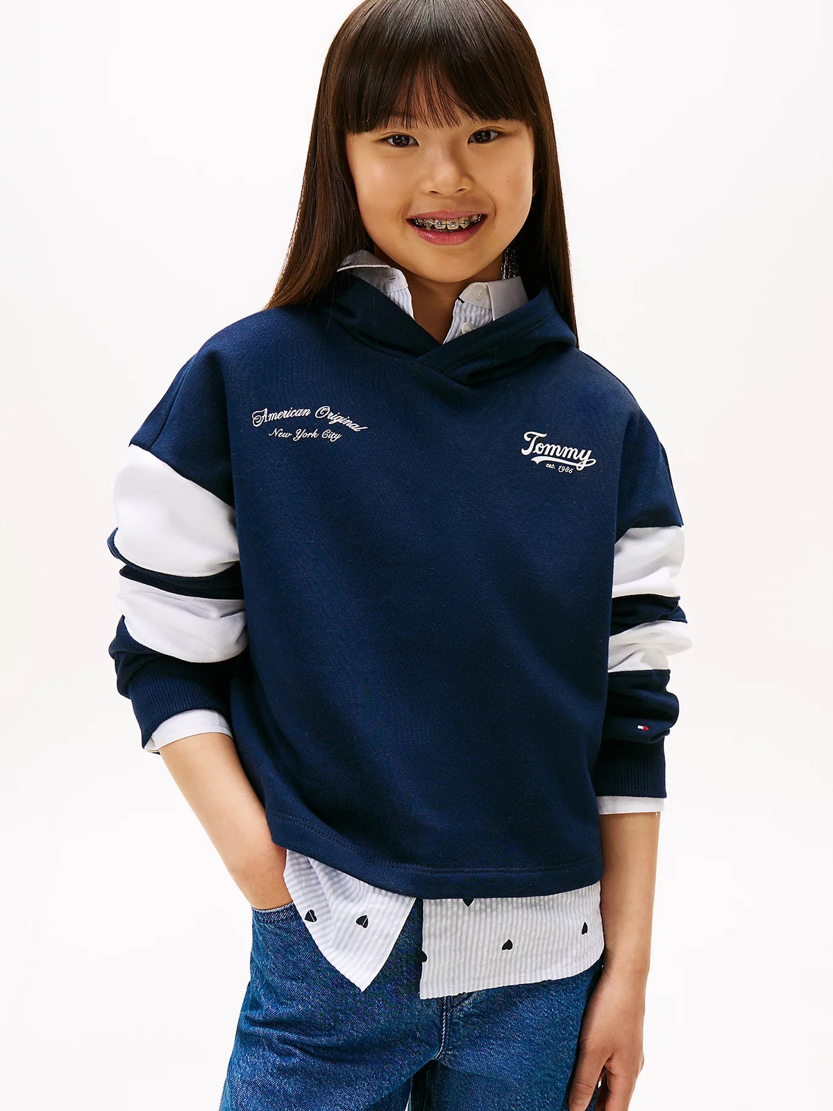 Sweat-shirt Marinho para Menina - TOMMY HILFIGER