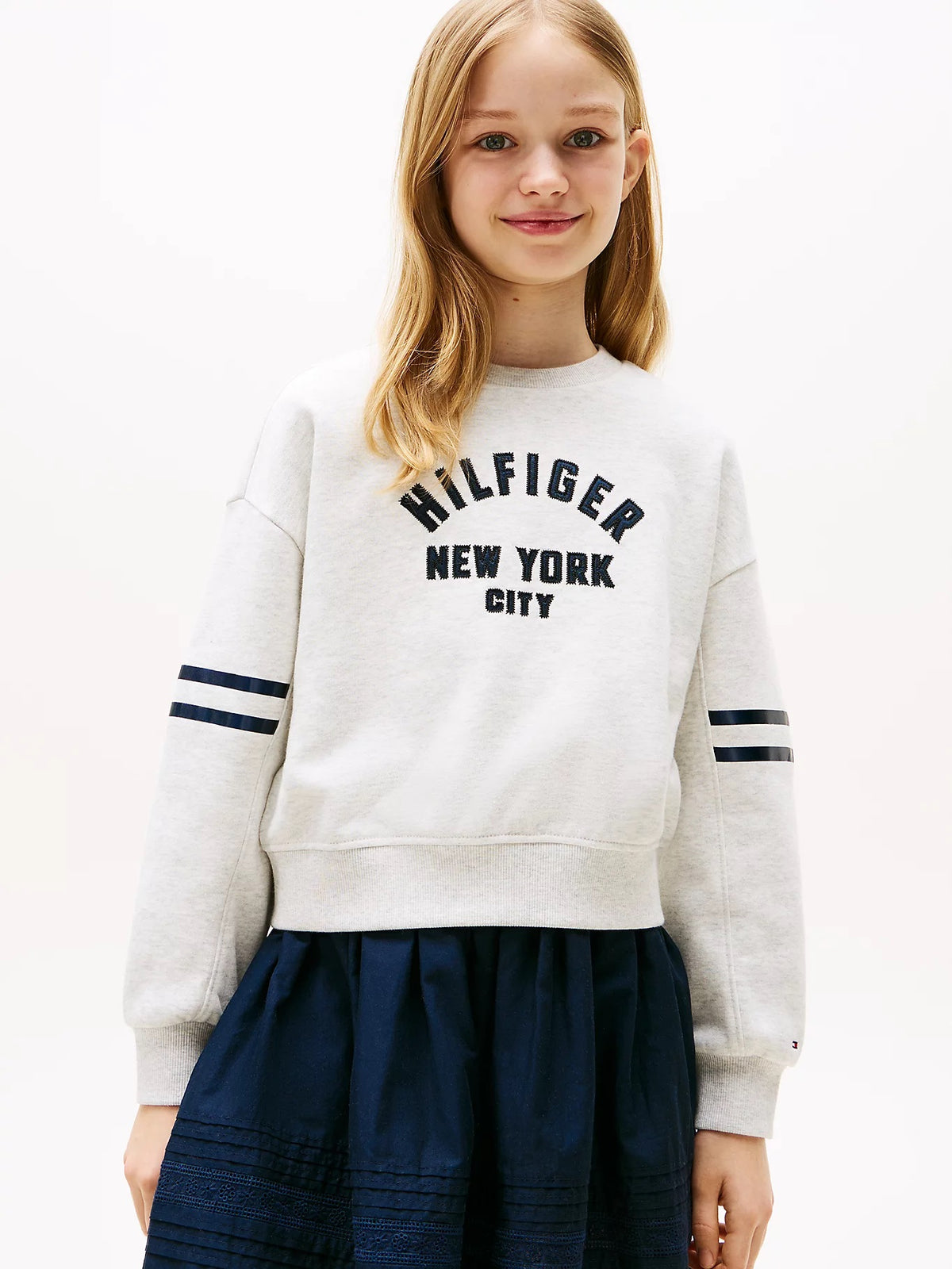 Sweatshirt Cinza Claro para Menina - TOMMY HILFIGER