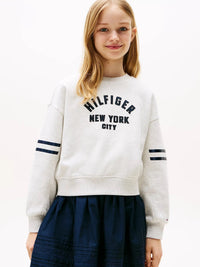 Sweatshirt Cinza Claro para Menina - TOMMY HILFIGER
