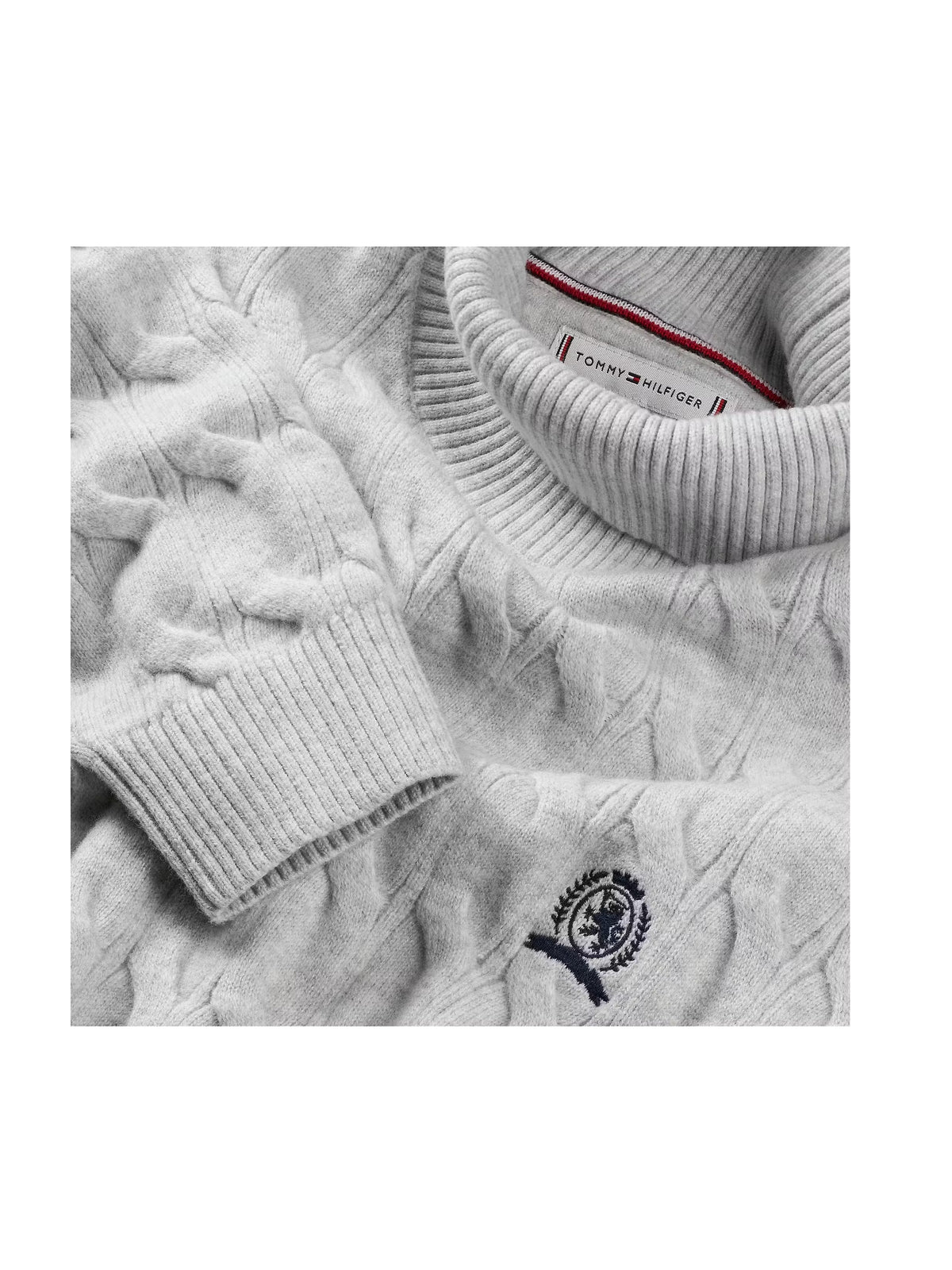 Camisola gola alta Cinza Claro para Menina - TOMMY HILFIGER