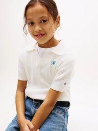 Top malha Creme / Pérola para Menina - TOMMY HILFIGER