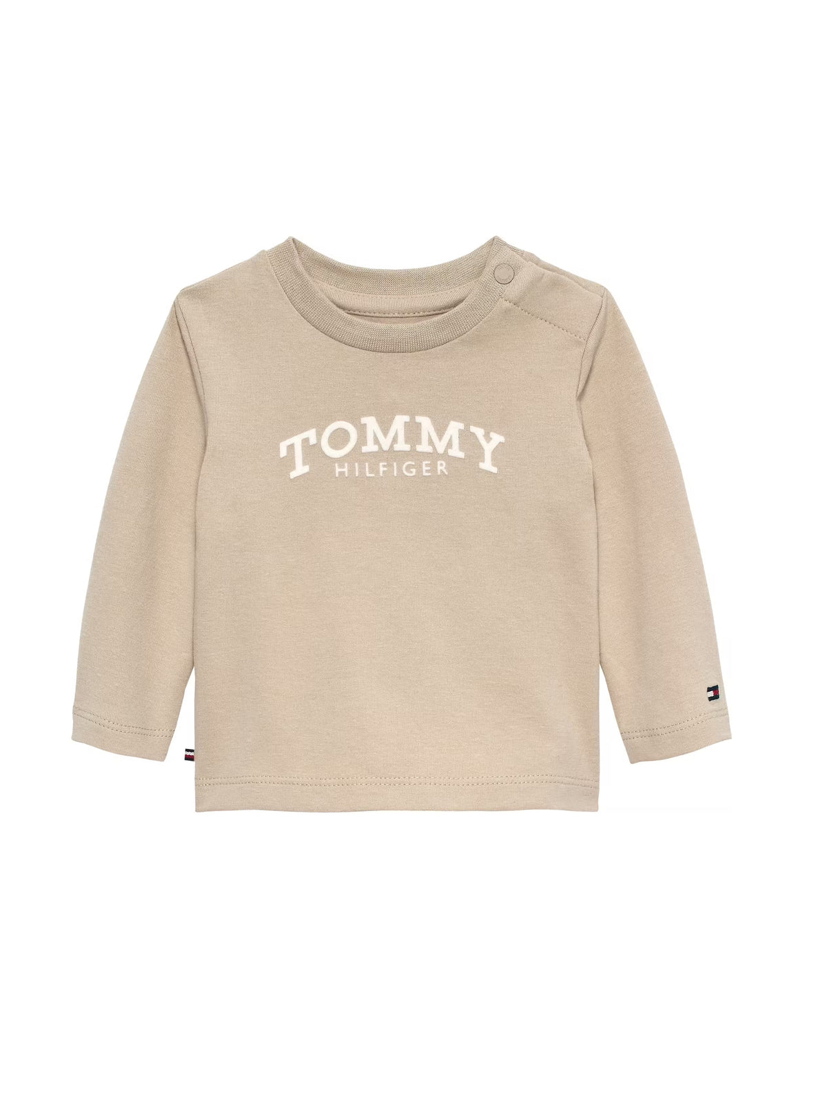 T-shirt Manga Comprida Bege para Bebé Menino - TOMMY HILFIGER