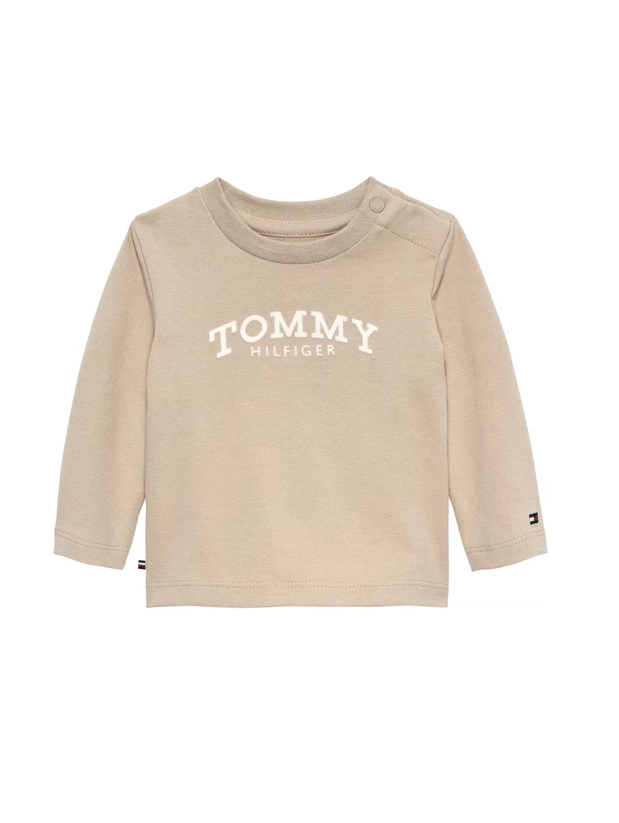 T-shirt Manga Comprida Bege para Bebé Menino - TOMMY HILFIGER