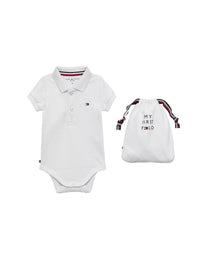 Polo body Branco para Bebé Menino - TOMMY HILFIGER