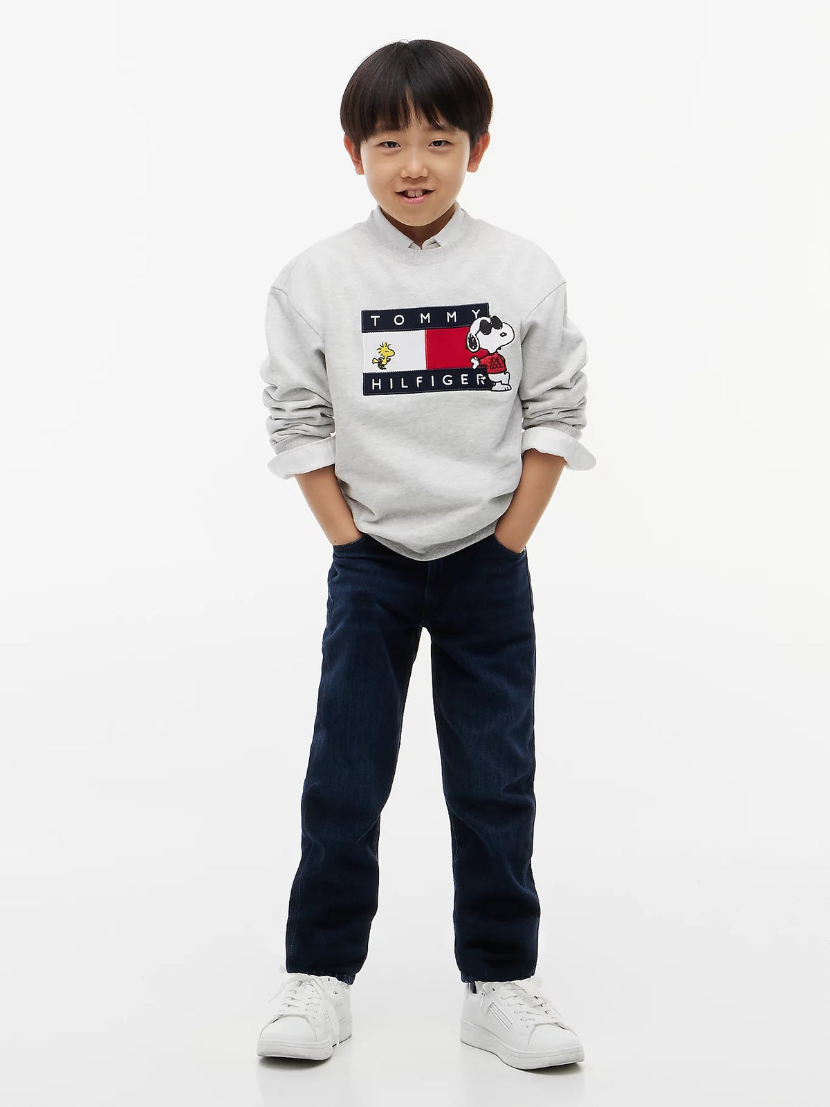 Sweat-shirt Cinza Claro para Menino - TOMMY HILFIGER