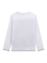 T-shirt M. Comp. Branco para Menino - GUESS