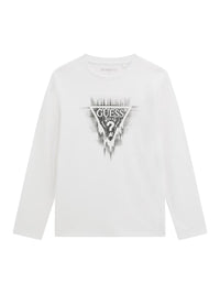 T-shirt M. Comp. Branco para Menino - GUESS