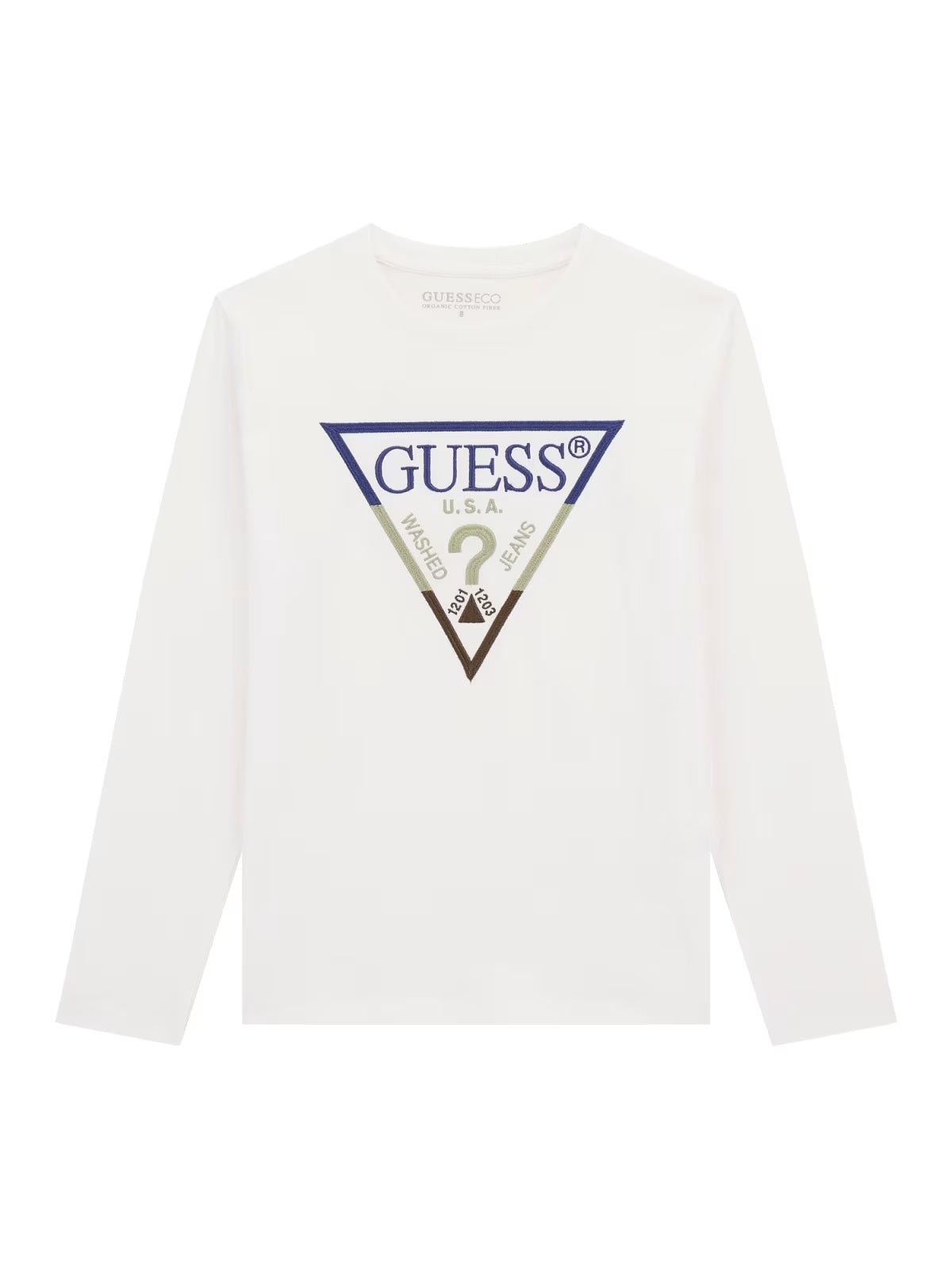 T-shirt M. Comp. Branco para Menino - GUESS