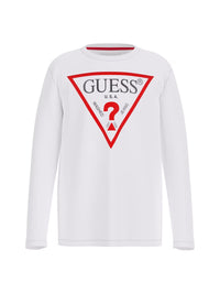 T-shirt M. Comp. Branco para Menino - GUESS