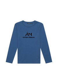 T-shirt Manga Comprida Azul para Menino - ANTONY MORATO