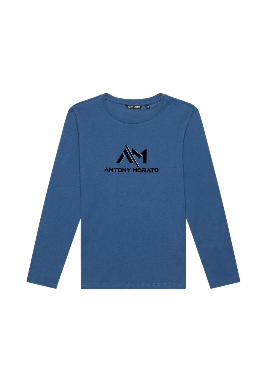 T-shirt Manga Comprida Azul para Menino - ANTONY MORATO