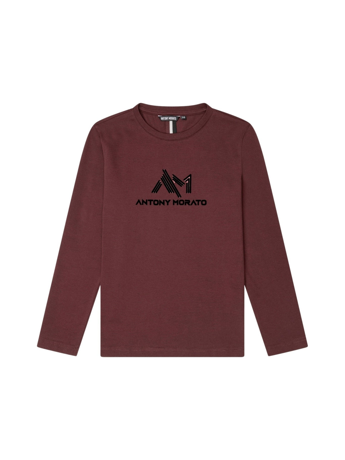 T-shirt m. comp. Bordeaux para Menino - ANTONY MORATO