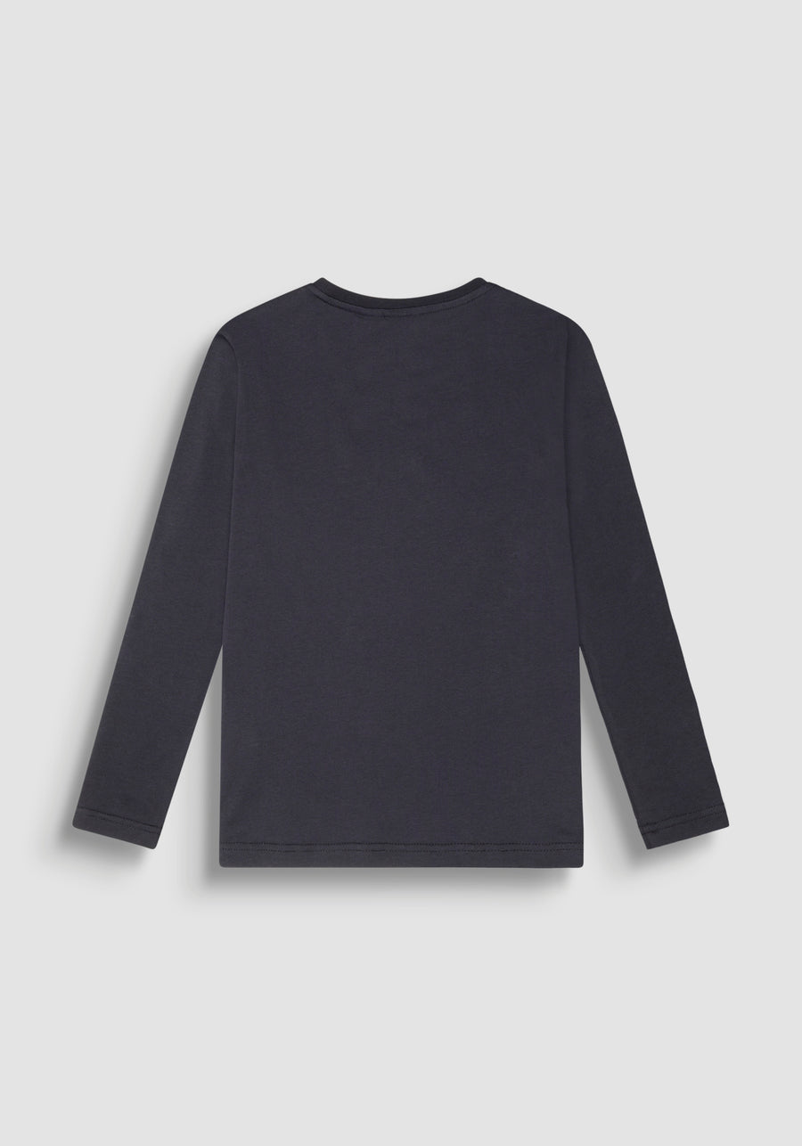 T-shirt m. comp. Marinho para Menino - ANTONY MORATO