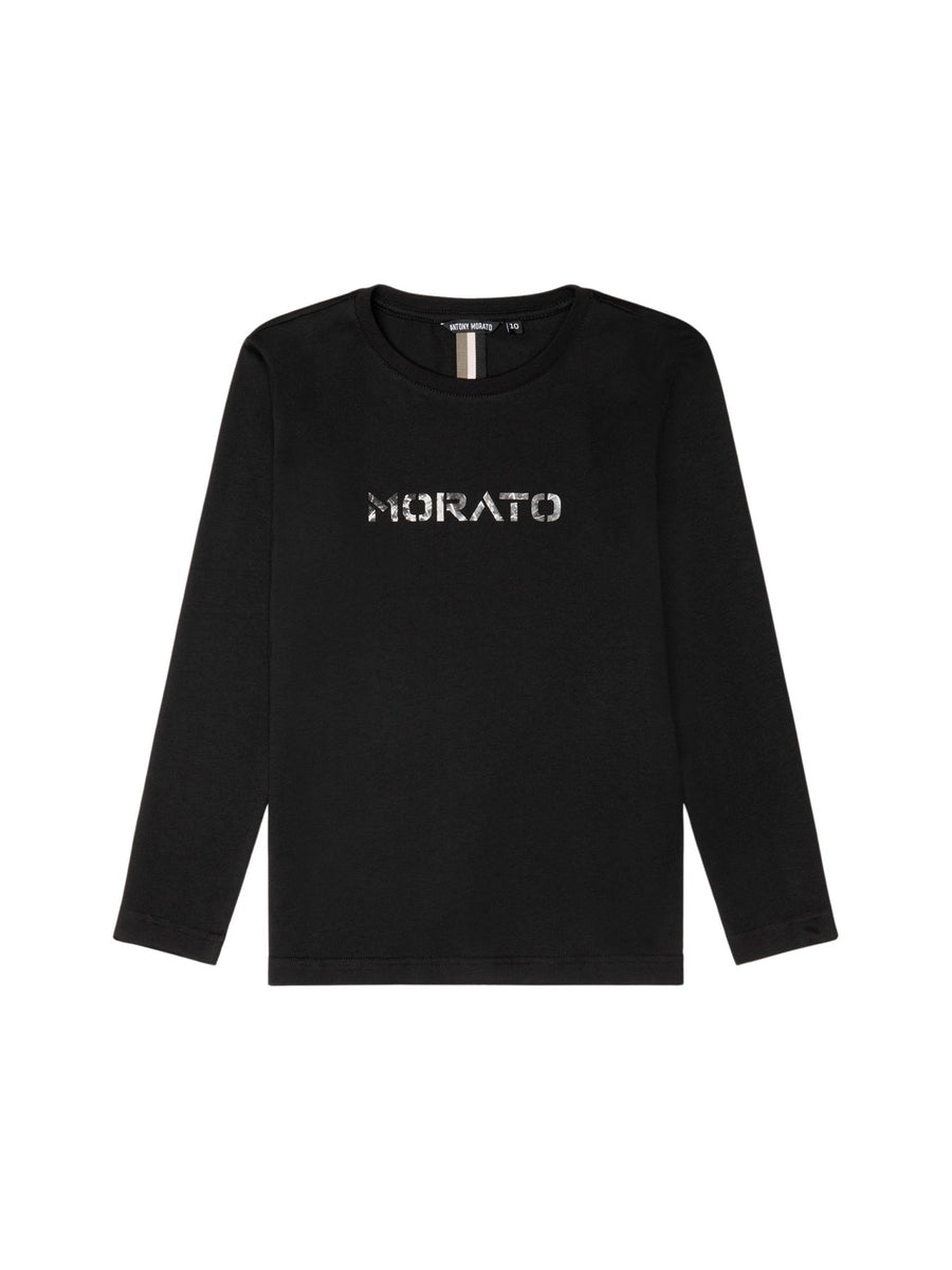 T-shirt m. comp. Preto para Menino - ANTONY MORATO