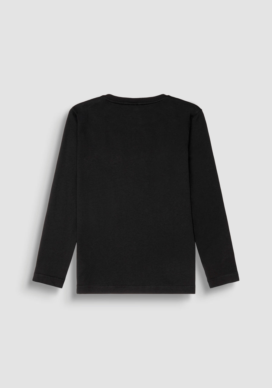 T-shirt m. comp. Preto para Menino - ANTONY MORATO
