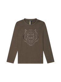 T-shirt m. comp. Verde Tropa para Menino - ANTONY MORATO