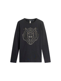 T-shirt m. comp. Preto para Menino - ANTONY MORATO