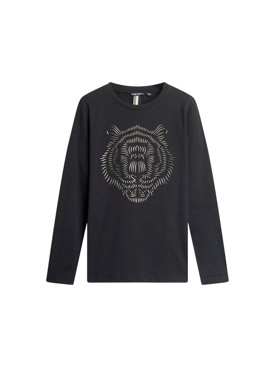 T-shirt m. comp. Preto para Menino - ANTONY MORATO