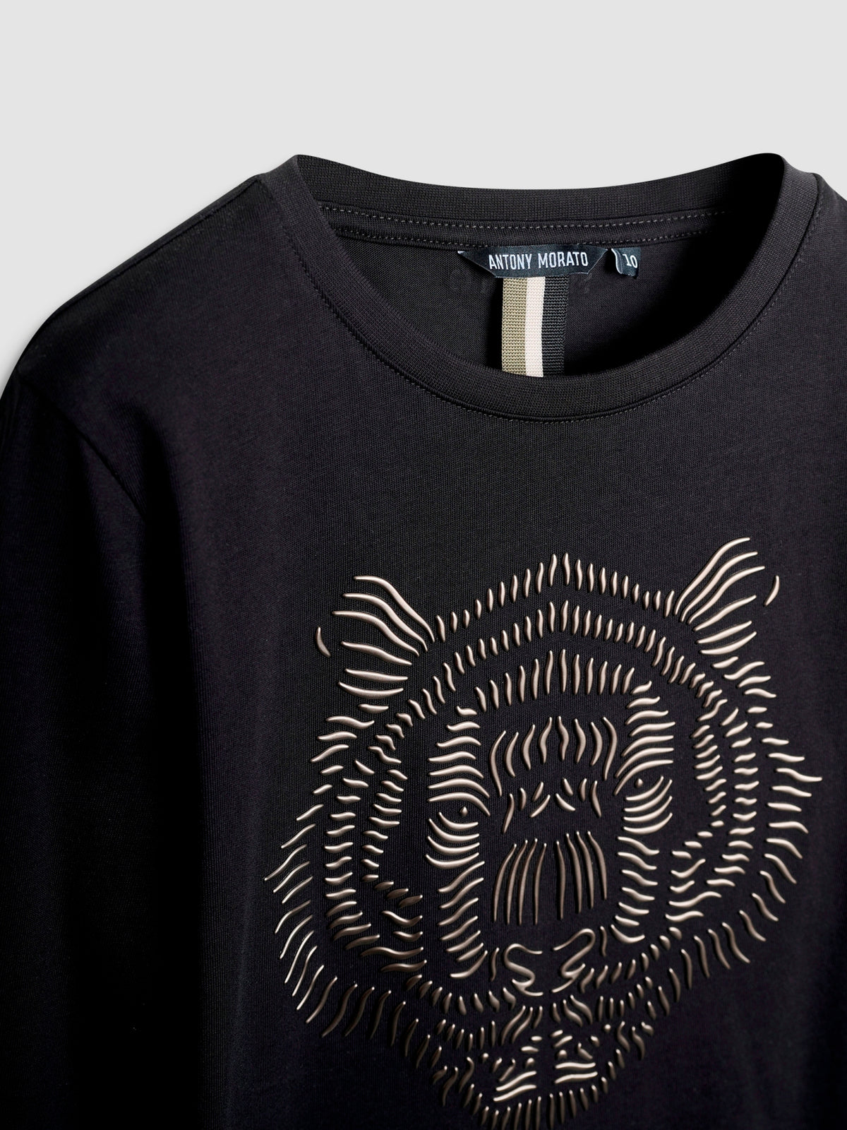 T-shirt m. comp. Preto para Menino - ANTONY MORATO