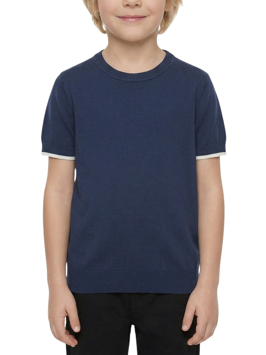 T-shirt malha tricot Azul para Menino - ANTONY MORATO